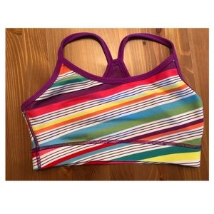 COPY - Lululemon multi color stripe bra